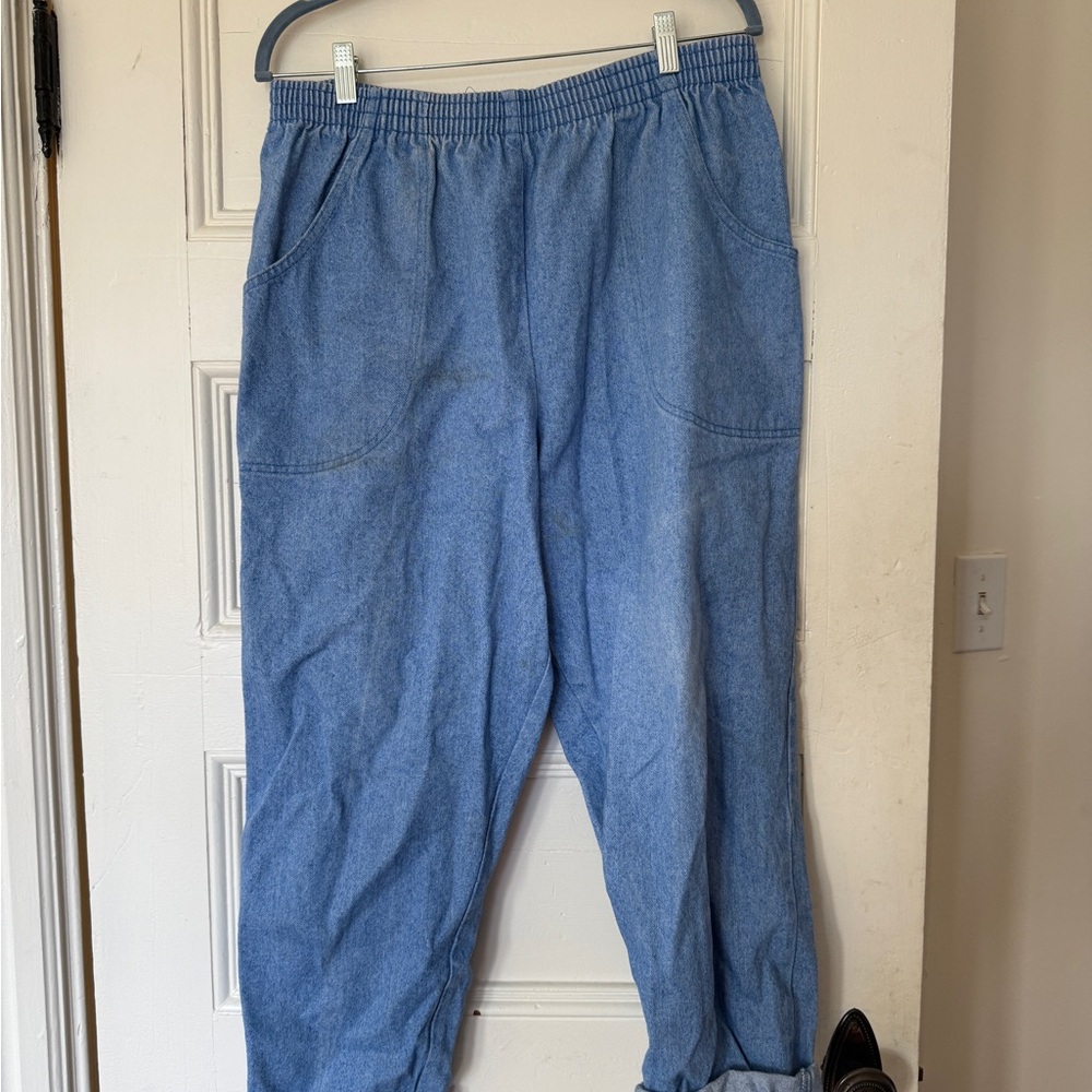 Men's Blue Casual Pants